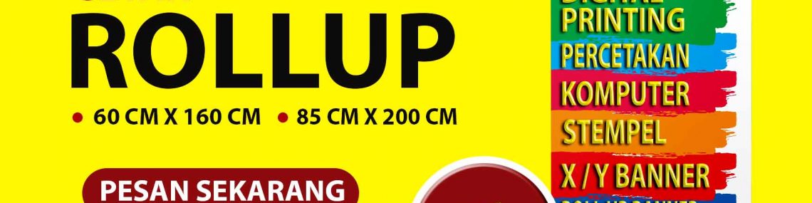 Cetak Roll Banner 24 Jam