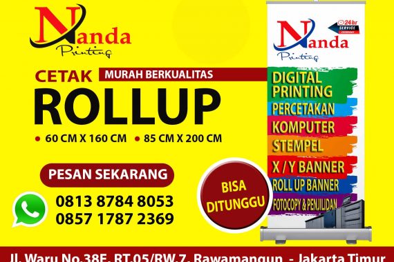 Cetak Roll Banner 24 Jam