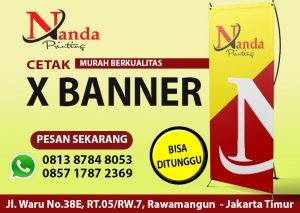 cetak x banner murah